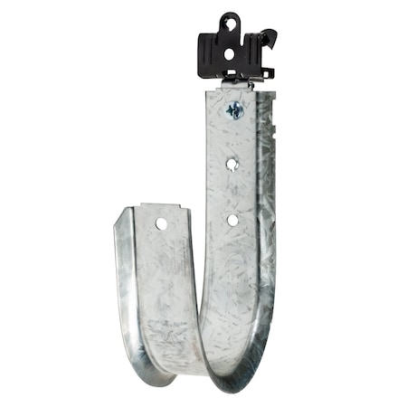 Winnie Industries 4in. J Hook with Angle Clip & Hammer on Flange 9/16in. to 3/4in., 25PK WJH64ACM912